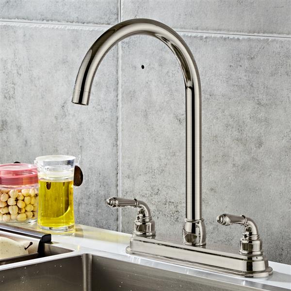 2-handle Kitchen Fixed Faucet