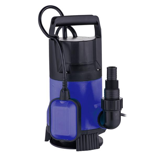 750W 13500L/H Plastic Water Submersible Pump Black & Blue 