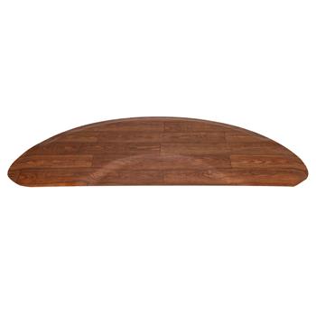 4′x 3′x1/2\\" Beauty Salon Semicircle Anti-fatigue Salon Mat Wood Grain Model