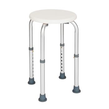 8 Levels Adjustable Aluminum Alloy Elderly Round Shower Stool