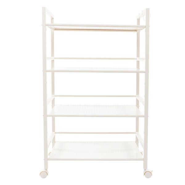 Widen 4 Tiers Multi-functional Storage Cart Ivory White