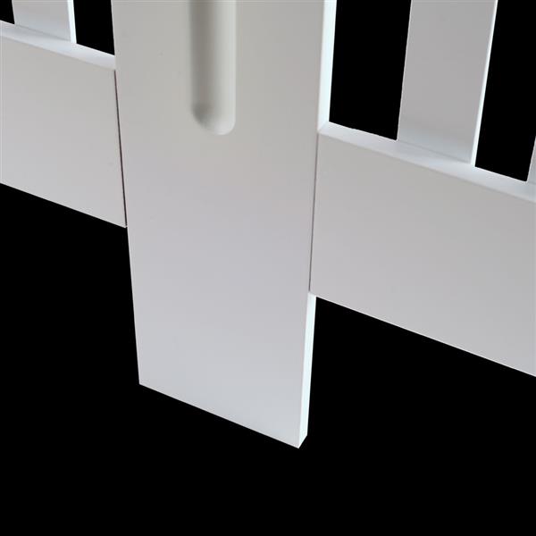 Simple Traditional Design Ventilated E1 MDF Board Vertical Stripe Pattern Radiator Cover White XL