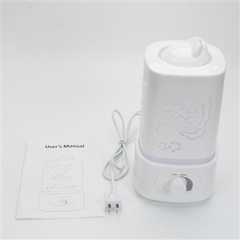 Supersonic Wave Mini Night Light Humidifier Fragrance Diffuser White