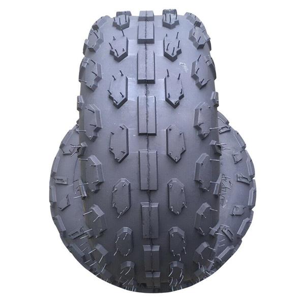 Pair of ATV Go Kart Tires 145/70-6 Rated Black rubber Depth: 5 mm