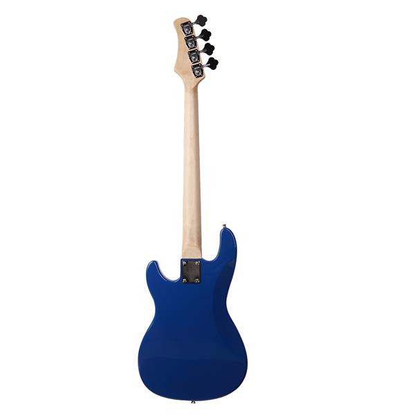 Exquisite Burning Fire Style Electric Bass Guitar Blue