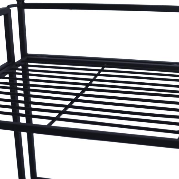 2-Tier Folding Metal Shelf