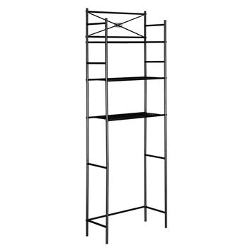 3 Tier Metal Over The Toilet Shelf-Black