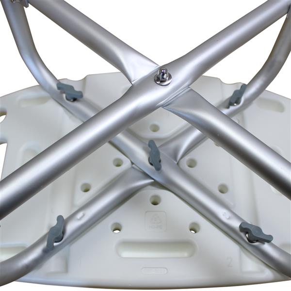 Medical Bathroom Safety Shower Tub Heavy Duty Aluminium Alloy Bath Chair Bench White