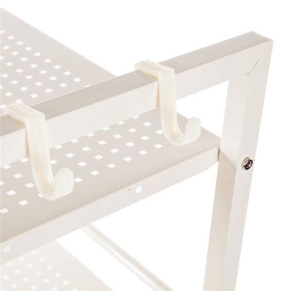 Widen 4 Tiers Multi-functional Storage Cart Ivory White