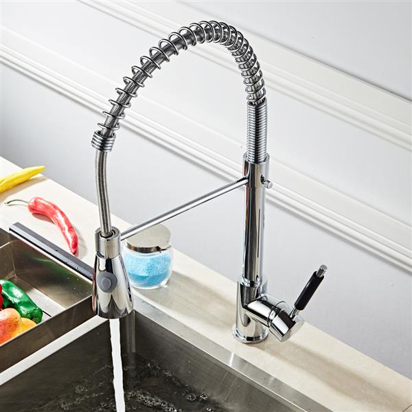 All Copper Kitchen Spring Single Outlet Faucet