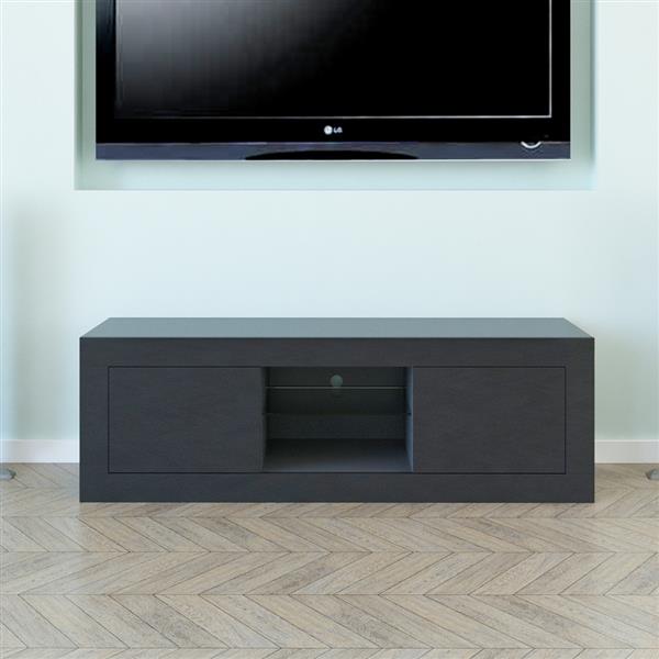 LED Two Door TV Cabinet Black