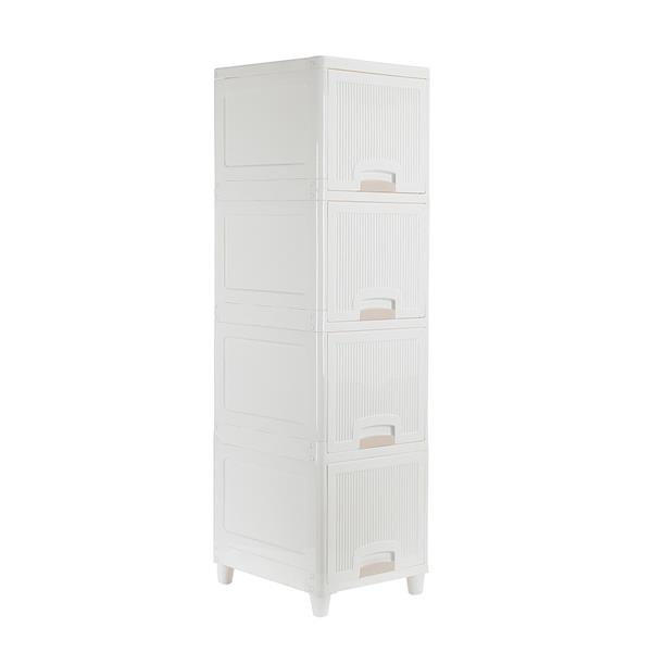 4-Tire Storage Cabinet with 2 Drawers Organizer Unit for Bathroom Bedroom