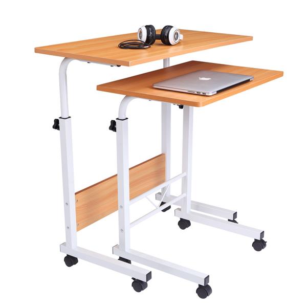 Large-Size Portable Multi-Purpose Computer Desk Baffle - Beech Color