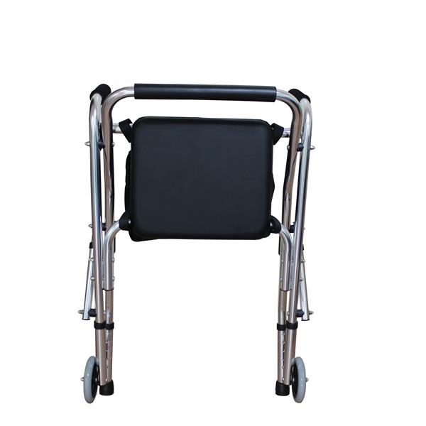 Aluminum Tube Walker With Seat Cushion 4202 Silver