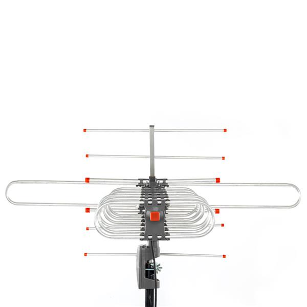 TA-101G 360°Rotation UV 45-860MHz 22-38dB Open Antenna Silver