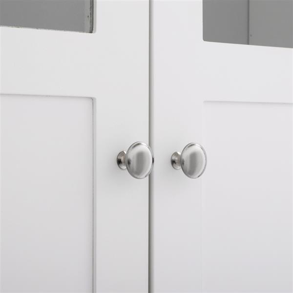 Double Doors Bathroom Cabinet White