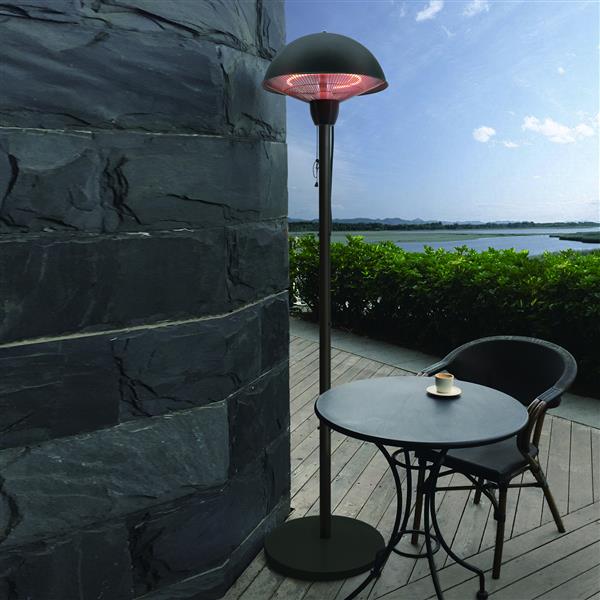 Outdoor Freestanding Electric Patio Heater, Infrared Heater Portable Heater ZHQ1566-B-S 