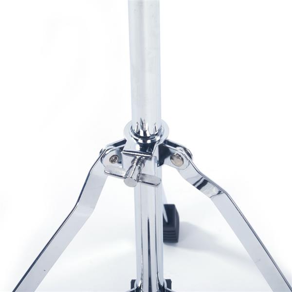 【Do Not Sell on Amazon】Glarry Professional Pedal Control Style Hi-Hat Stand with Pedal Silver & Black
