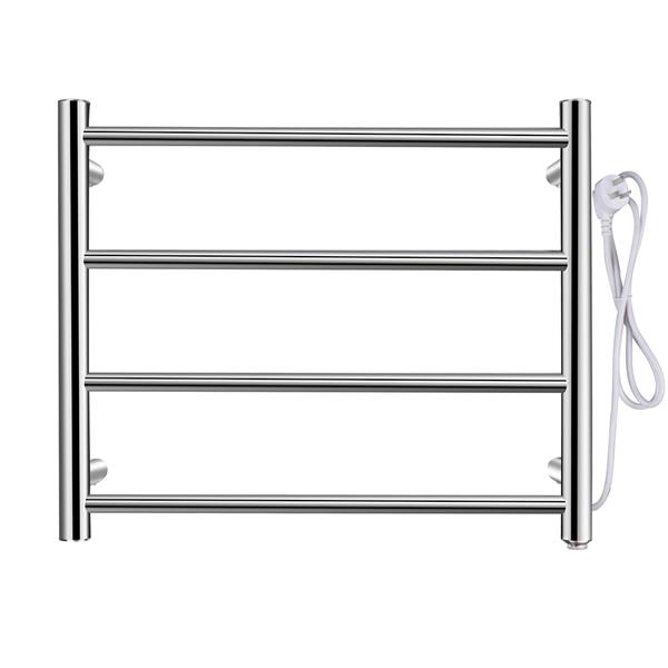 Towel Drying Rack Round Tube (Small Model) Power 80W 110V Constant Temperature 70°C Material 304 Stainless Steel (Button Switch In The Lower Right Corner)