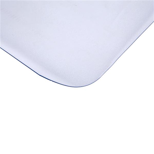 PVC Dull Polish Chairmat Protection Floor Mat 90x120x0.15cm Rectangular