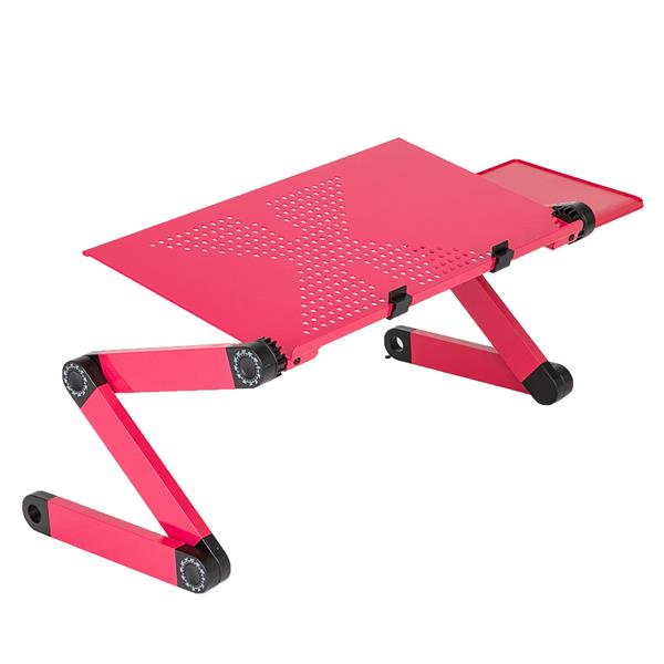 48 x 26cm Portable Home Use Assembled Folding Table Rose Red