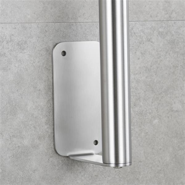 Stainless Steel 31.5-Inch Shower Sliding Bar Drilling-free Bathroom Accessories Brushed Nickel 