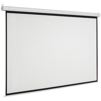 Leadzm 92\\" 16:9 80\\" x 45\\" Viewing Area Motorized Projector Screen with Remote Control Matte White