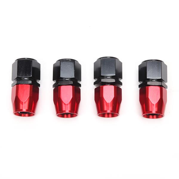 10AN 20-Foot Universal Black Fuel Pipe   10 Red and Black Connectors