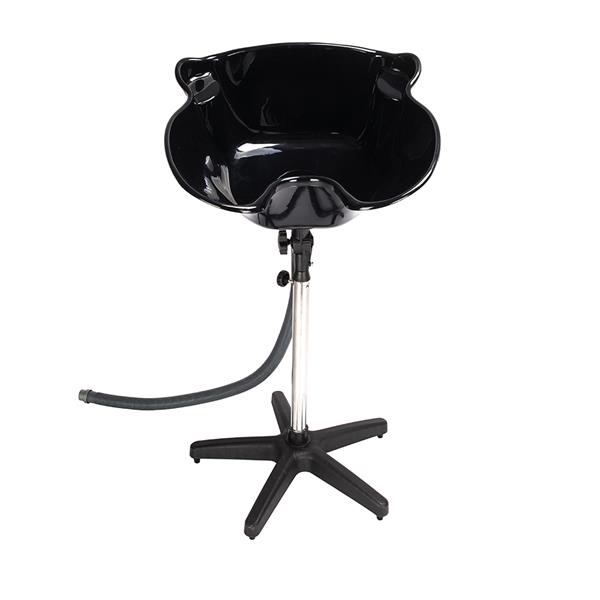 YC-210 Salon Removable Adjustable Shampoo Basin Black