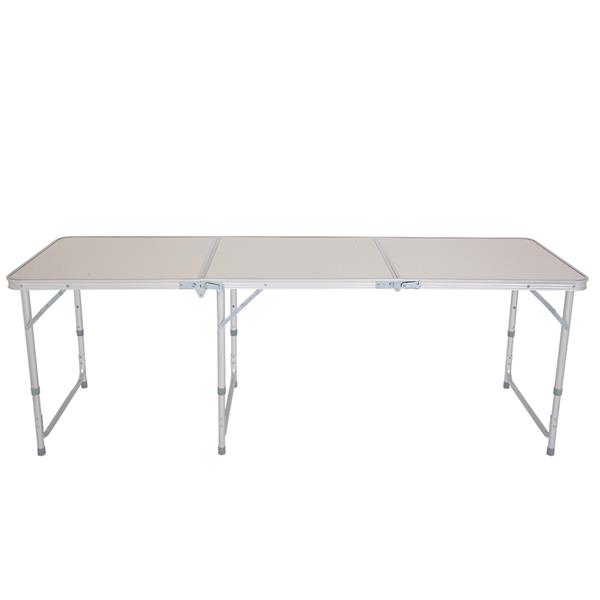 180 x 60 x 70cm Home Use Aluminum Alloy Folding Table White 
