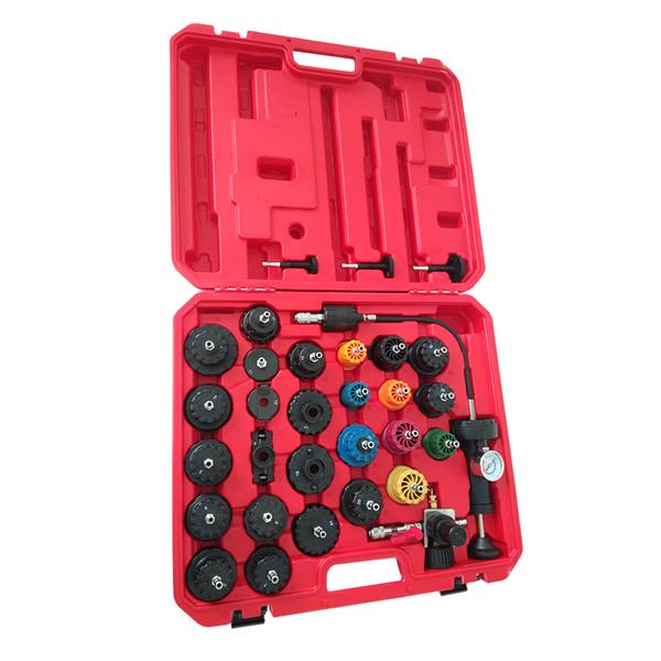 33Pcs Cooling System Radiator Pressure Tester Test Tool Kit