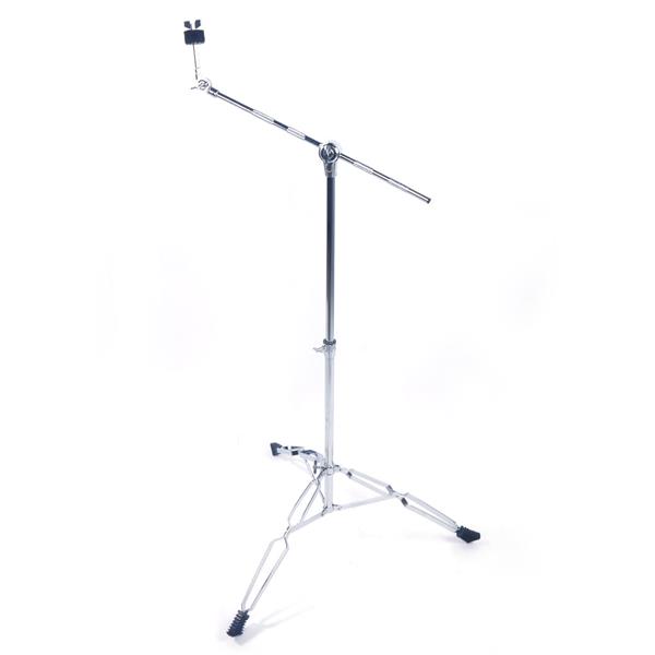Professional Pedal Control Style Double Tom Drum Stand Silver & Black