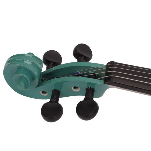 New 4/4 Acoustic Violin Case Bow Rosin Green