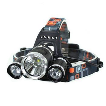 LW-5000 3*LED 10W 3-Mode 5000LM White Light Headlamp Black