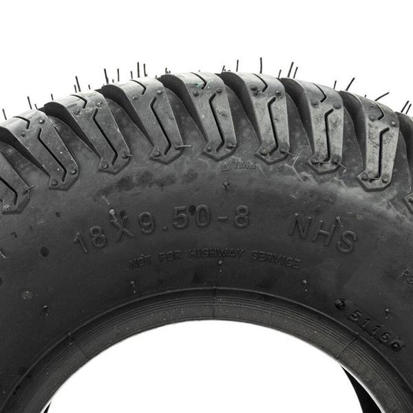 Tire Size: 18x9.50-8 one Wheel Front,Rear PSI: 14 OD: 18.11" new