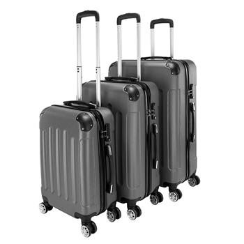 3-in-1 Portable ABS Trolley Case 20\\" / 24\\" / 28\\" Dark Gray