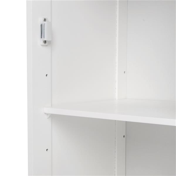 One Door & One Drawer Bathroom Cabinet White