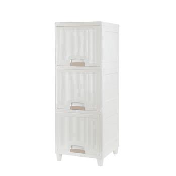 3-Tire Storage Cabinet with 2 Drawers Organizer Unit for Bathroom Bedroom