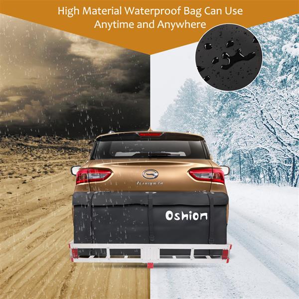 LZ1001 Aluminum Rear Hanging Luggage Frame Waterproof Cargo Bag  Luggage Net  Folding Handle   Stabilizer Carry 500lbs