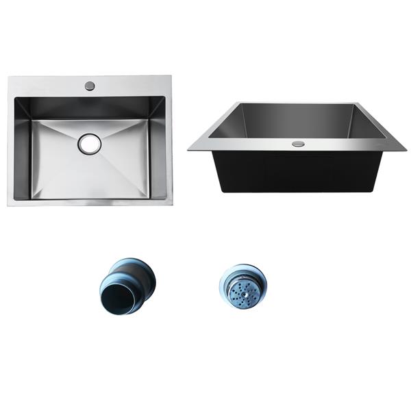  Kitchen sink single tank 25"*22"*9''