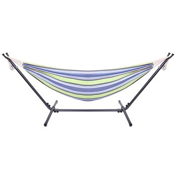 Portable Outdoor Polyester Hammock Set Green