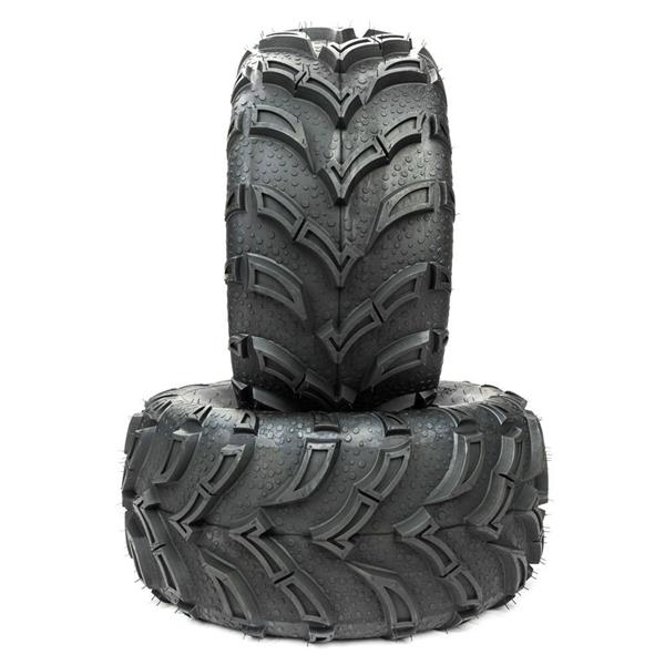 25x10-12 6PR P377 PSI 14 with Black ATV/UTV Rear Tires 1pcs