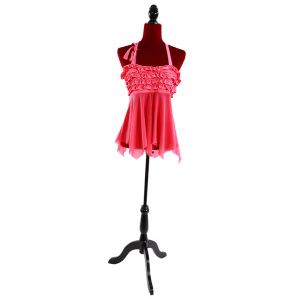 Half-Length Foam & Brushed Fabric Coating Lady Model for Clothing Display Red