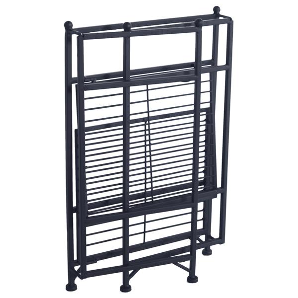 2-Tier Folding Metal Shelf