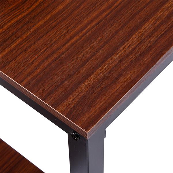 Simple Wood Grain 75cm High Three-Piece Dining Table And Chair [90 x 60 x 75cm]  Light Walnut Color