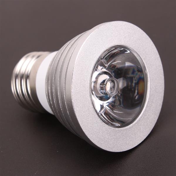 E27 3W 85V-265V 16-color Remote Control LED Spotlight