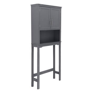 Two-Door Toilet Cabinet Grey