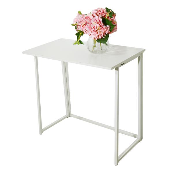 Simple Collapsible Computer Desk White