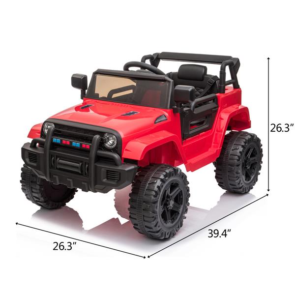 LEADZM LZ-922 Electric Car Dual Drive 35W*2 Battery 12V4.5AH*1 with 2.4G Remote Control Red