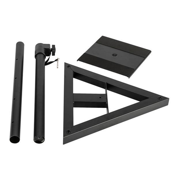 2pcs Heavy Duty Adjustable Height Pro Speaker/Monitor Stands Black